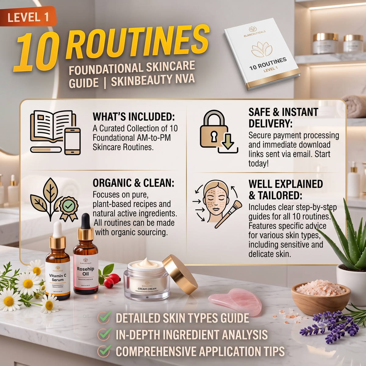 The 10-Step Natural Glow Guide: Essential Routines for Radiant Skin